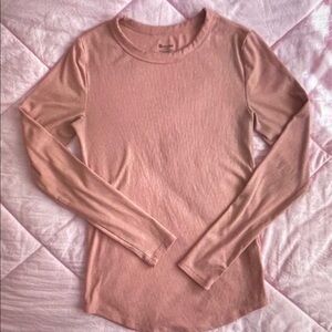 No Boundaries Soft Pink Long Sleeve Tee